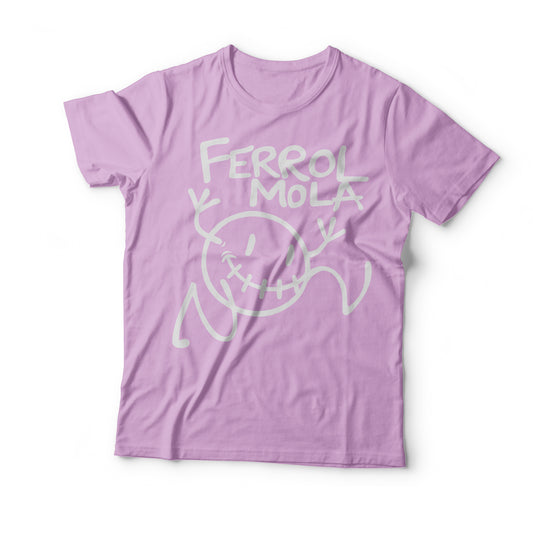 Camiseta Ferrol Mola rosa palo unisex