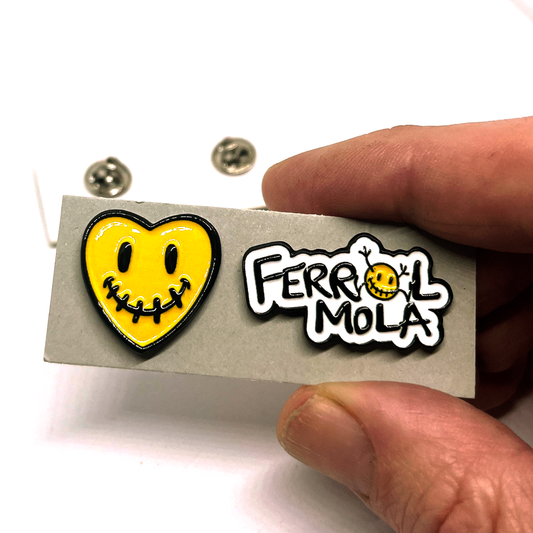 Duo Pins Metalicos Ferrol Mola