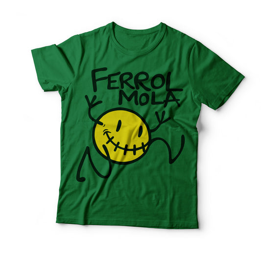 Camiseta Ferrol Mola verde unisex